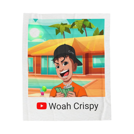"Woah Crispy Logo" Plush blanket