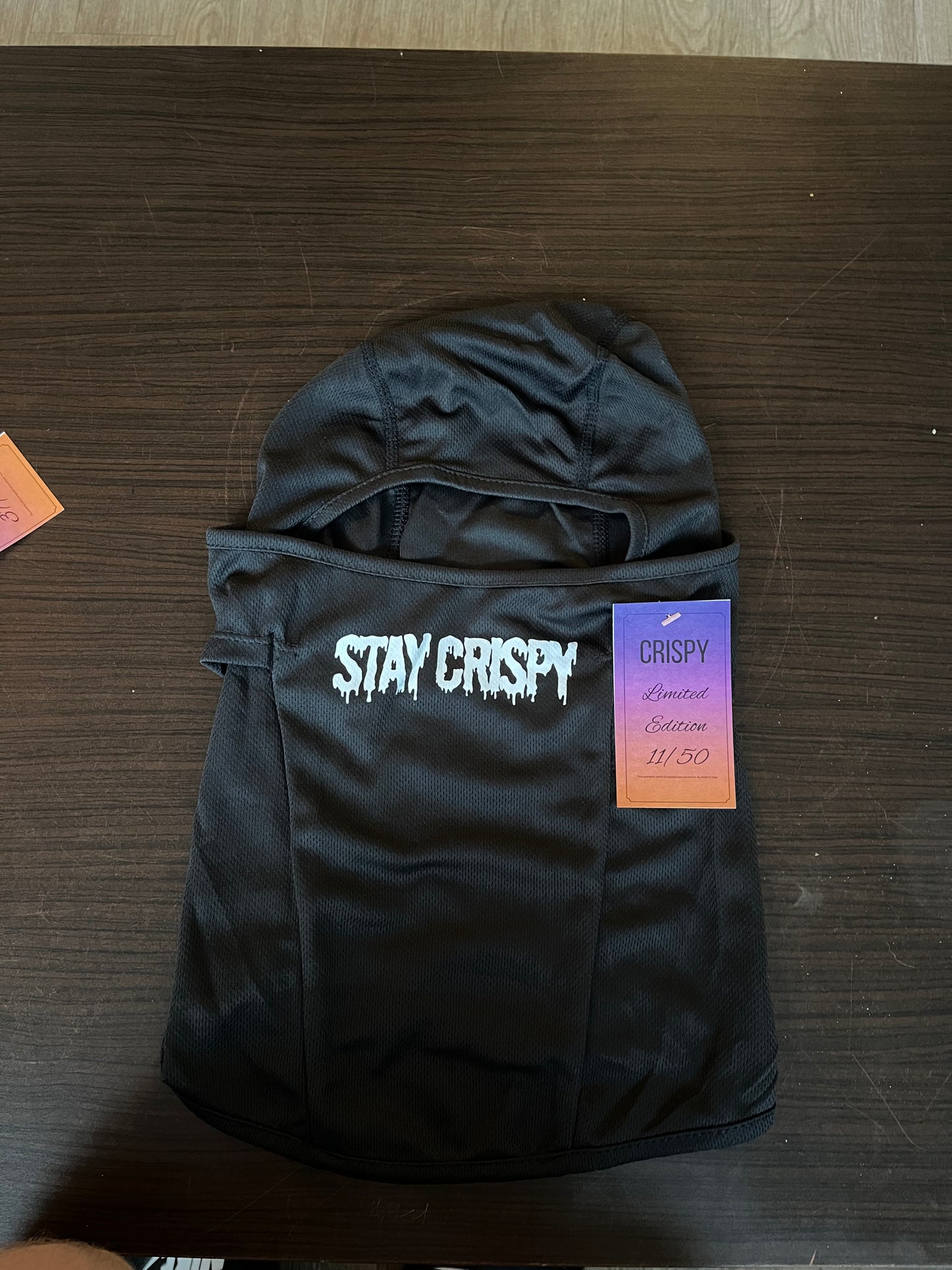 Limited Edition /50 "Stay Crispy" Ski Mask